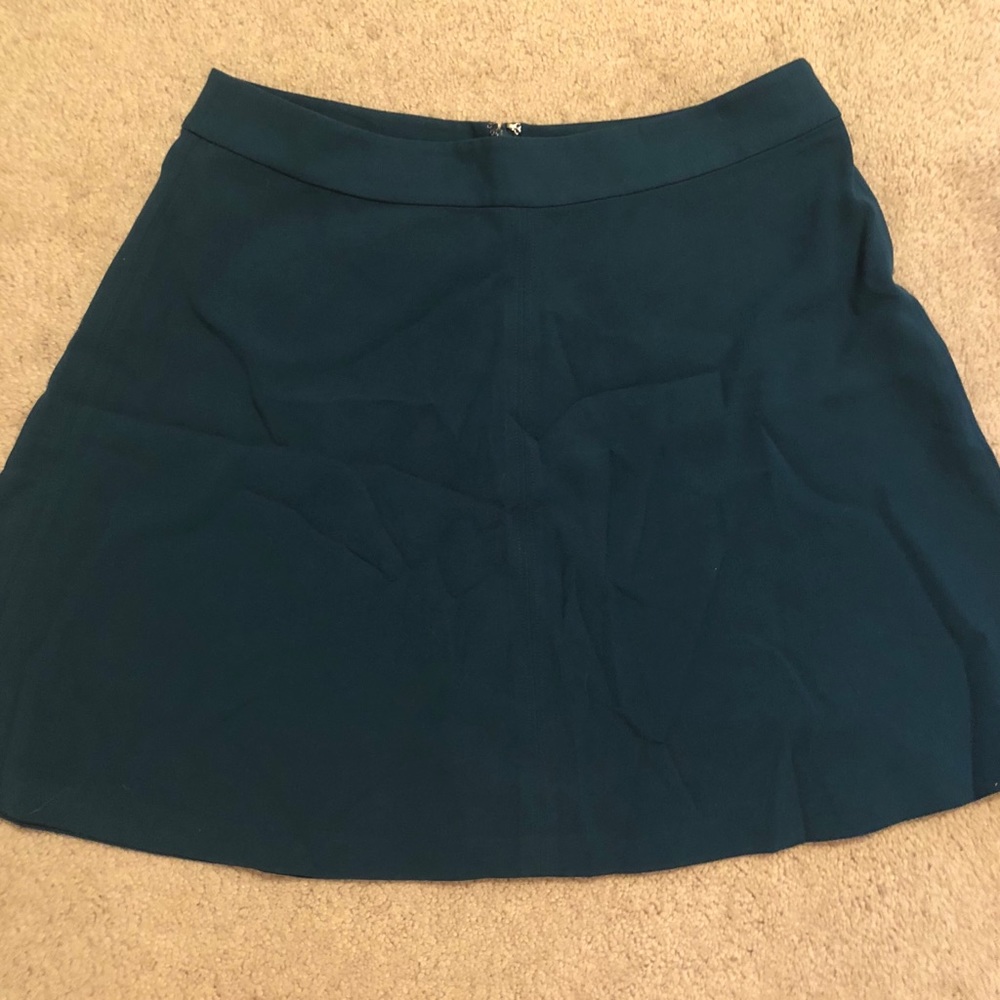 Teal Flowy LOFT Skirt
